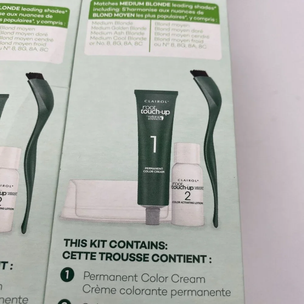 Clairol‎ Root Touch-Up Natural Instincts #8 Medium Blonde lot of 4